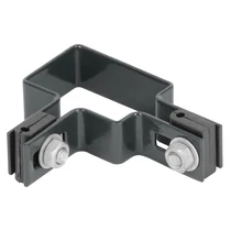 Bilincs Strend Pro EUROSTANDARD, 60x40 mm, sarok, antracit, Zn+PVC, RAL7016, szögletes oszlophoz