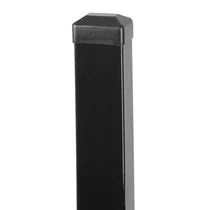 Oszlop Strend Pro EUROSTANDARD, 1700/60x40/1,25 mm, antracit, szögletes, sapka, Zn+PVC, RAL7016