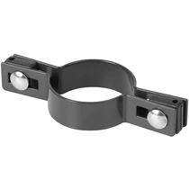 Bilincs Strend Pro EUROSTANDARD, 60 mm, átmenő, antracit, Zn+PVC, RAL7016, kerek oszlophoz