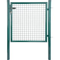 Kapu Strend Pro METALTEC ECO 2, 1000/1000/50x50 mm, kerek keret, zöld, egyszárnyú, kerti, ZN+PVC, RA