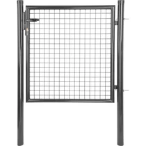 Kapu Strend Pro METALTEC ECO 2, 1000/2000/50x50 mm, kerek keret, antracit, egyszárnyú, kerti, ZN+PVC