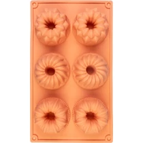 Sütőforma MagicHome, mini kuglófokhoz, szilikon, 29,5x17,5x3,5 cm