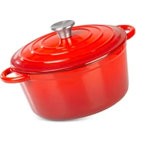 Lábas MagicHome Castora line, edény, 24 cm, 4,0 liter, fedővel, zománcozott öntöttvas