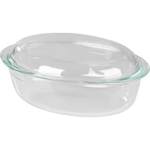 Sütőtál MagicHome, üveg, ovális, tepsi, 3000 ml