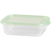 Tároló MagicHome, üveg, téglalap alakú, 1000 ml, fedővel, non-snap