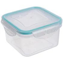 Ételhordó MagicHome Lunchbox Q804 400 ml, négyzet alakú, Clip