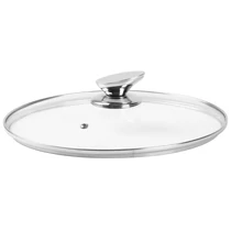 Fedő MagicHome Black Line, üveg, 26 cm