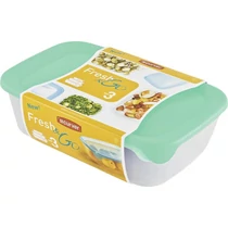 Tárolóedény Curver® Fresh&Go, szett 3 db, 500/1000/2000 ml, yucca