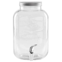 Edény MagicHome, vizeskancsó csappal, üveg, 5000 ml