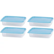 Ételhordó MagicHome Lunchbox szett YH126, téglalap alakú, 4 db, 1000 ml, 215x155x55 mm
