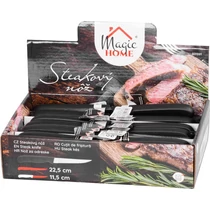 Kés MagicHome, konyhai, steakhez, recés, 22.5 cm, 30 db-os display doboz