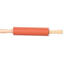 Nyújtófa MagicHome, tészta, szilikon, fa fogantyúval, 41,5 cm
