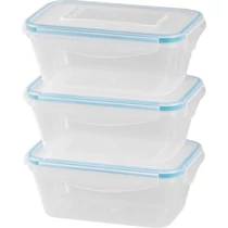 Ételhordó MagicHome Lunchbox szett YH416, téglalap alakú, 3 db, 700 ml, 172x115x71 mm