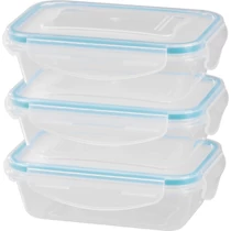 Ételhordó MagicHome Lunchbox szett YH375, téglalap alakú, 3 db, 400 ml, 162x111x51 mm