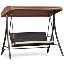 Hinta HURGHADA, max. 240 kg, 201x122x182 cm, kerti, rattan mintás