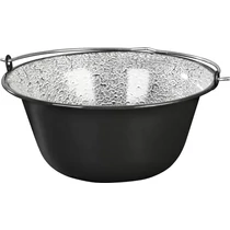 Bogrács MagicHome, gulyáshoz, 12 literes, 39,8x18 cm, zománcozott, fekete, fedő nélkül