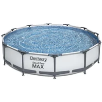 Medence Bestway® Steel Pro MAX 56408, papírszűrős szűrés, szivattyú, 3,05x0,76 m