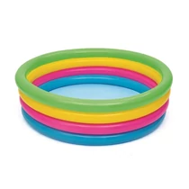 Medence Bestway® 51117, Rainbow, gyermek, felfújható, szivárványos, 157x46 cm