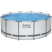 Medence Bestway® Steel Pro MAX, szett, 3,66 x1,22 m, létra, szűrőszivattyú, szűrőbetét, medencetakar