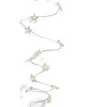 Füzér MagicHome Karácsonyi Mikro Csillag, 20 meleg fehér LED, folyamatos világítás, 3xAA, beltéri, v