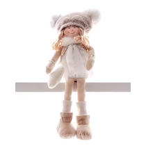 Dekoráció MagicHome Karácsony, gyerekek, fehér, ülő, 22 cm