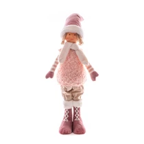 Dekoráció MagicHome Karácsony, fiú, rózsaszín, 75 cm