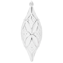Dísz MagicHome, ezüst, 2 db, 16 cm, karácsonyfára, Karácsonyra