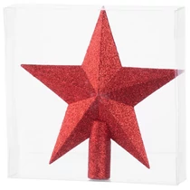 Dísz MagicHome, csillag, piros, 1 db, 20 cm, karácsonyfára, Karácsonyra