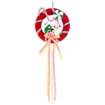 Dekoráció MagicHome Karácsony, Candy Line koszorú, 40x95 cm