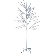 Díszfa MagicHome Cherry Tree, 180 cm, fehér, hideg fehér LED, 230 V, IP44, kültéri