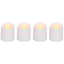 Gyertya MagicHome, karácsonyi, LED, 4 db-os készlet, egyszerű világítás, 3,8x5 cm, mozgó láng