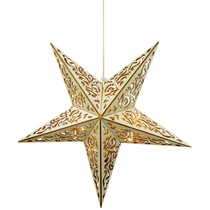 Csillag MagicHome Karácsony, 10x LED, meleg fehér, 3xAA, + távirányító, 40 cm