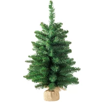 Karácsonyfa MagicHome Karácsonyi Leo, juta zsákos jegenyefenyő, extra sűrű, 60 cm