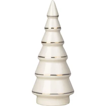 Dekoráció MagicHome, Fácska, fehér, porcelán, 4,5x4,5x11,2 cm