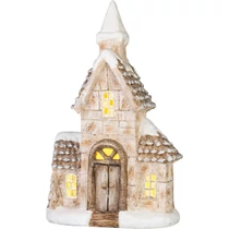 Dekoráció MagicHome Karácsony, házikó, LED, 14.5x28x46 cm