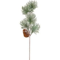 Ág MagicHome Karácsony, fenyő tobozzal, 29 cm