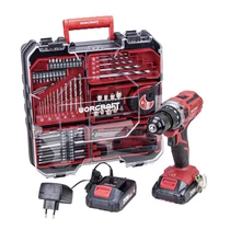 Csavarhúzó Worcraft CD-S20LiWT ShareSYS, 20V Li-ion, 2x akkumulátor 2.0 Ah, töltő, 74 db-os tartozék