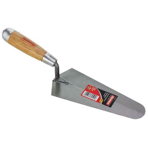 70527 - simító-vakolókanál (görög forma), fa markolat, 260mm
