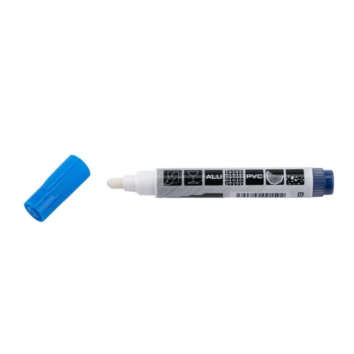 Lev alkoholos jelölőfilc, permanent marker, vastag hegyű, kerek fej, kék
