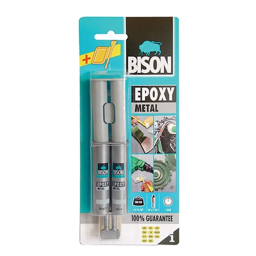 Ragasztó Bison Epoxy Metal, 24 ml