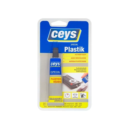 Ragasztó Ceys SPECIAL PLASTIK, kemény műanyagokhoz, 30 ml