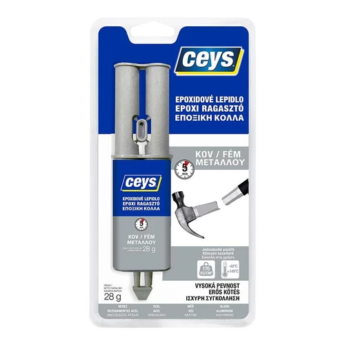 Ragasztó Ceys EPOXICEYS, fémhez, fecskendős, 28 g