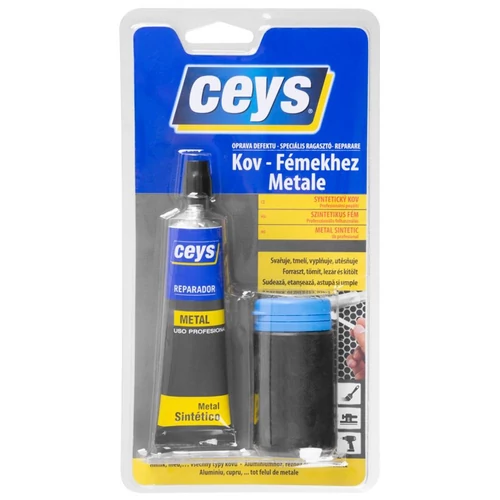 Ragasztó Ceys DEFEKT JAVÍTÓ, szintetikus fém, 40 ml + 40 g