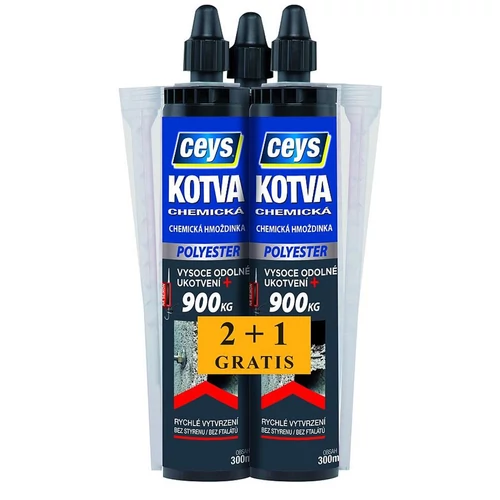 Vegyi dübel Ceys, Poliészter, 2+1 ingyen