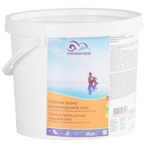 Tabletta Chemoform 5603, 200 g, klóros, lassan oldódó, csomag 3 kg
