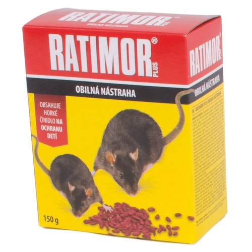 Csalétek RATIMOR® Bromadiolon grain bait, egerekhez és patkányokhoz, 150 g, gabona