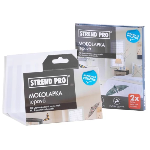Molylepkecsali Strend Pro, ragasztós, 21x11 cm, 2 db-os csomag