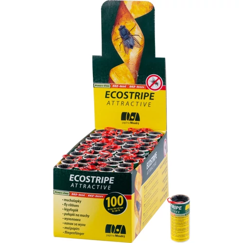Légyfogó Ecostripe Attractive, Sellbox 100 db