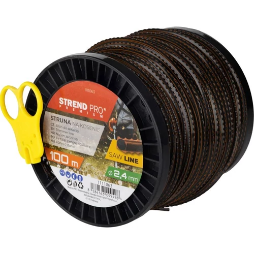 Damil vágáshoz SawLine 2,4 mm, H-100 m, fogazott