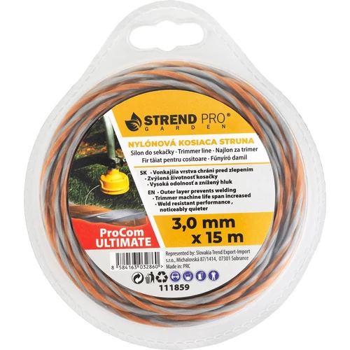 Damil vágáshoz ProCom Ultimate 3,0 mm, H-15 m, szögletes spirál